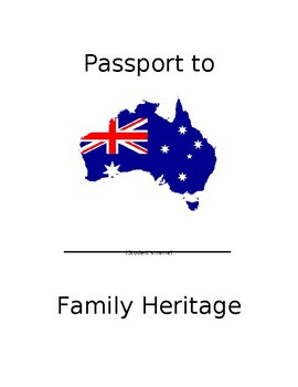 Preview of Year 3 Australian Heritage Project