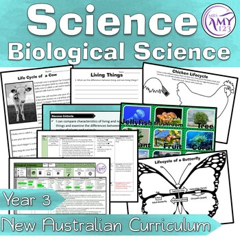 Preview of Year 3 Biological Science - Living Things- Australian Curriculum