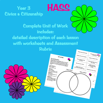 Preview of Year 3 Civics & Citizenship Unit (HASS)