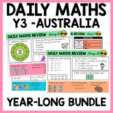 Year 3 Daily Maths Review Slides - Australian Curriculum