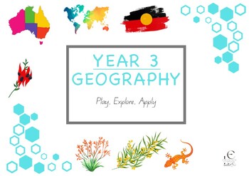 Preview of Year 3 Geography Play Bundle. Australian Curriculum V9.0 aligned.