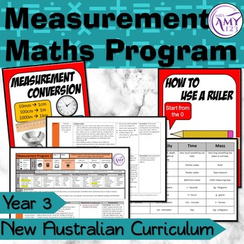 Preview of Year 3 Measurement Australian Curriculum Maths Program