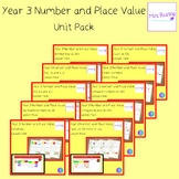 Year 3 Number and Place Value Unit Pack - UK