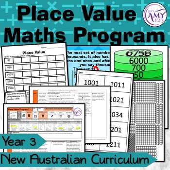 Preview of Year 3 Place Value Australian Curriculum Maths Program