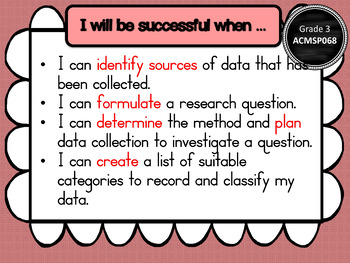 year 3 statistics probability learning intentions success