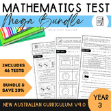 Year 3 Maths Test Pack FULL YEAR MEGA Bundle Australian Cu