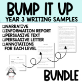 Year 3 Writing Bump It Up Wall Bundle | Student Writing Go