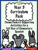 Year 3 Year Long Spanish Curriculum Pack for Elementary Spanish