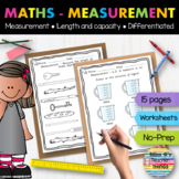Year 3 maths: measurement - capacity and length worksheets