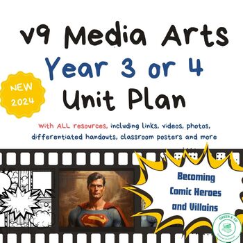 Preview of Year 3 or 4 Media Arts Australian Curriculum Unit (Version 9) + ALL RESOURCES