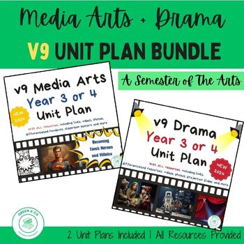 Preview of Year 3 or 4 Media Arts & Drama Australian Curriculum Units BUNDLE (Version 9)