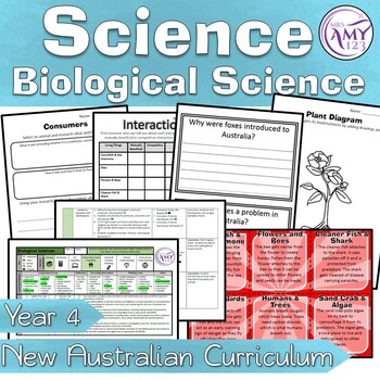 Preview of Year 4 Biological Science Unit Australian Curriculum