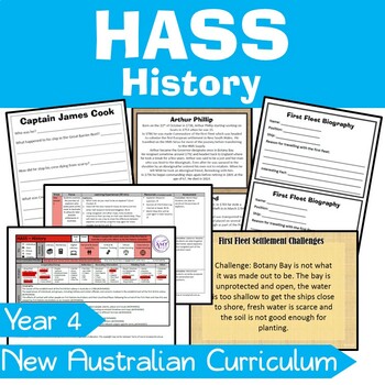 Preview of Year 4 HASS Australian Curriculum History Unit