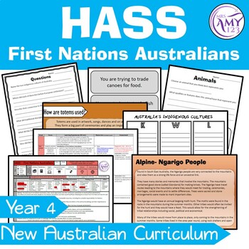 Preview of Year 4 HASS Australian Curriculum First Nations Australians Unit