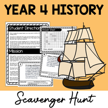 Preview of Year 4 History Scavenger Hunt | HASS Australian Curriculum | History in the News