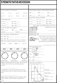 Year 4 Maths Revision Book 2 by Lauren Fairclough | TpT