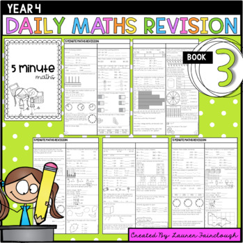 year 4 maths revision book 3 by lauren fairclough tpt