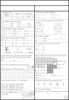 year 4 maths revision book 3 by lauren fairclough tpt