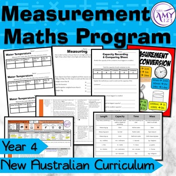Preview of Year 4 Measurement Australian Curriculum Maths Program
