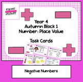 Year 4 Negative Numbers White Rose Task Cards