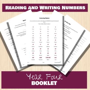 Preview of Year 4 Reading and Writing Numbers Booklet