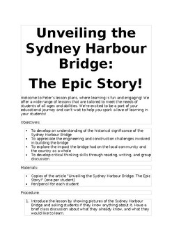 Preview of Year 4 Unveiling the Sydney Harbour Bridge: The Epic Story!