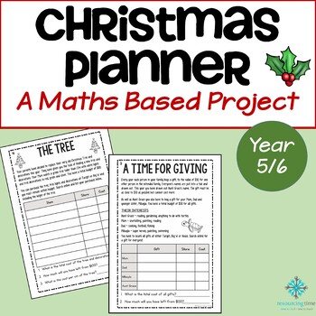 Preview of Year 5/6 Christmas Planner - A Maths Based Christmas Project