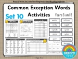 Year 5 / 6 Common Exception Words Spelling Activities ( set 10)