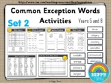 Year 5 / 6 Common Exception Words Spelling Activities ( set 2)