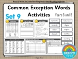 Year 5 / 6 Common Exception Words Spelling Activities ( set 9)