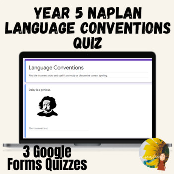 Preview of Year 5 & 6 Language Conventions NAPLAN 2014 Quiz Punctuation, Spelling, Grammar