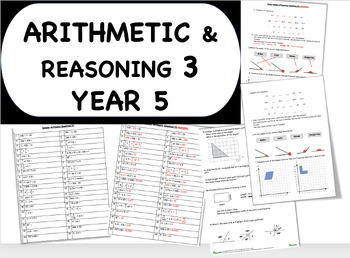 Preview of Year 5 Arithmetic and Reasoning Questions 3