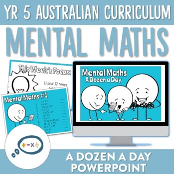 Preview of Year 5 Australian Curriculum Mental Maths PowerPoint
