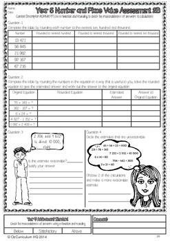 year 5 australian curriculum maths assessment number and