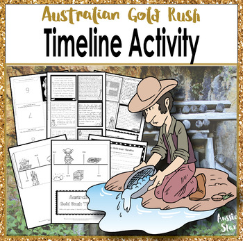 Preview of Australian Gold Rush Foldable Timeline!