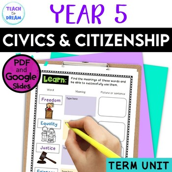 Preview of Year 5 Civics and Citizenship Australian Curriculum | Year 5 HASS