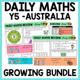 Year 5 Daily Maths Review Australian Curriculum | Growing Bundle