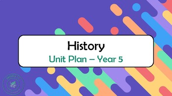 Preview of Year 5 HASS Australian Curriculum History Unit (Version 9)