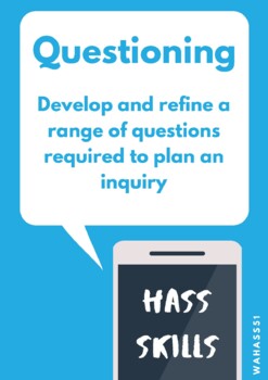Preview of Year 5 HASS Skills posters WA Curriculum SCSA