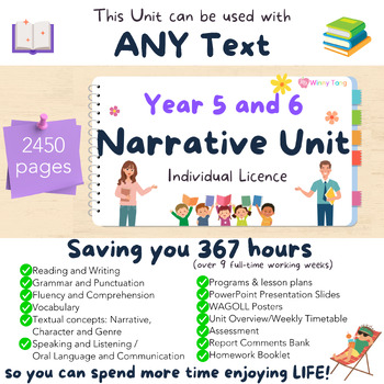 Preview of Year 5 and 6 Narrative Unit - NSW Curriculum - Component A and B