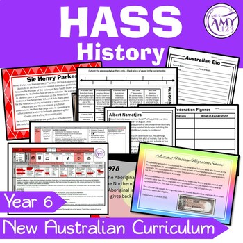 Preview of Year 6 HASS History Unit - Australian Curriculum