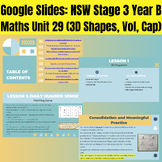Year 6 Maths Slides- NSW DoE Stage 3, Year B Unit 29 (3D S
