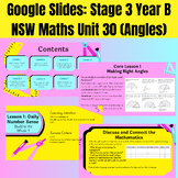 Year 6 Maths Slides- NSW DoE Stage 3, Year B Unit 30 (Angles)