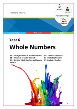 Preview of Year 6 Maths - Whole Numbers Lesson Plan