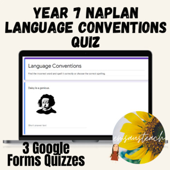 Preview of Year 7 & 8 Language Conventions NAPLAN 2014 Quiz Punctuation, Spelling, Grammar