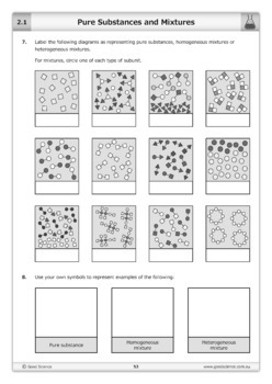 year 7 chemistry science australian curriculum workbook online