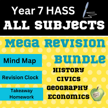 Preview of Year 7 Humanities and Social Sciences (HASS) All Subjects Revision Bundle