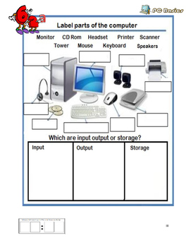 Grade 7 Year 7 ICT Computer Basics Input Output e ICT Workbook by ...