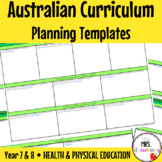 Year 7 and 8 HEALTH AND PHYSICAL ED Australian Curriculum 