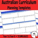 Year 7 and Year 8 TECHNOLOGIES Australian Curriculum Plann